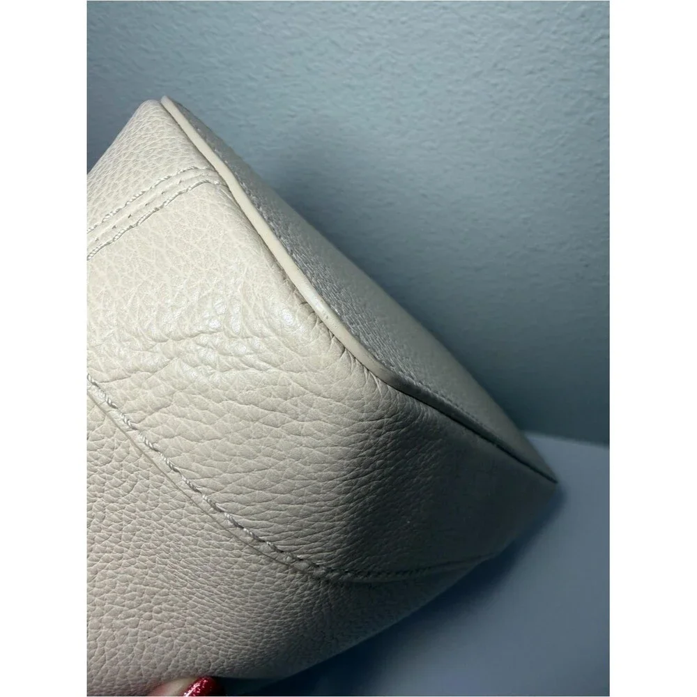 Furla Pebbled Dome Satchel in Pink/Beige